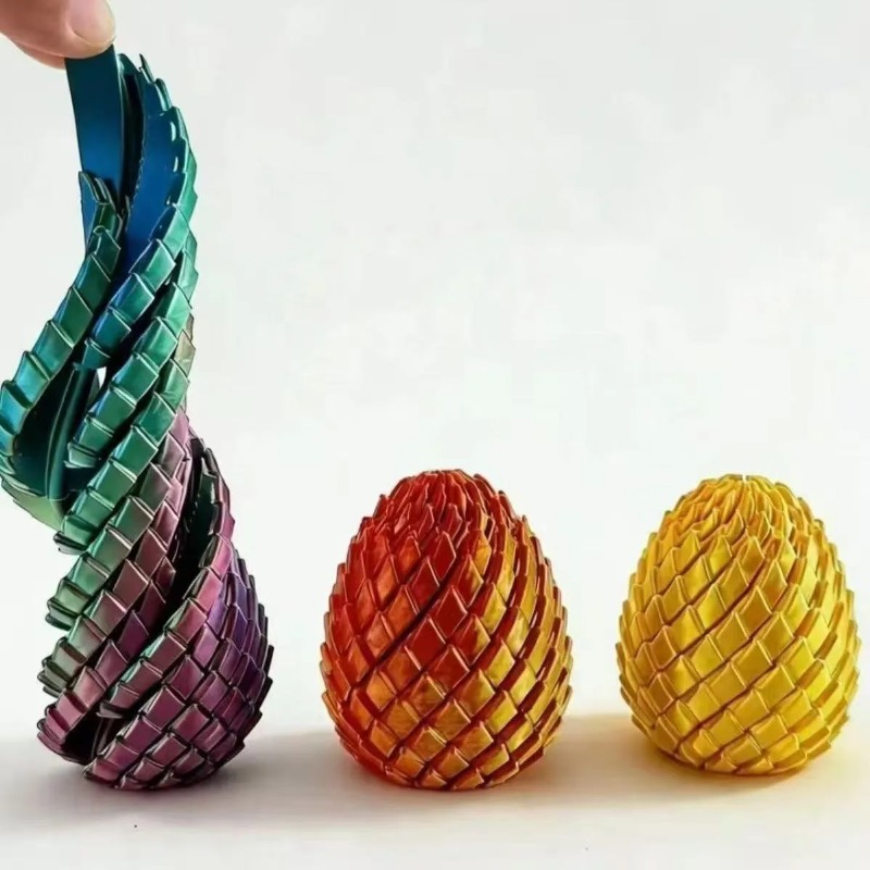 3D Printing Egg - 3D Printed Spiral Dragon Egg Decompression