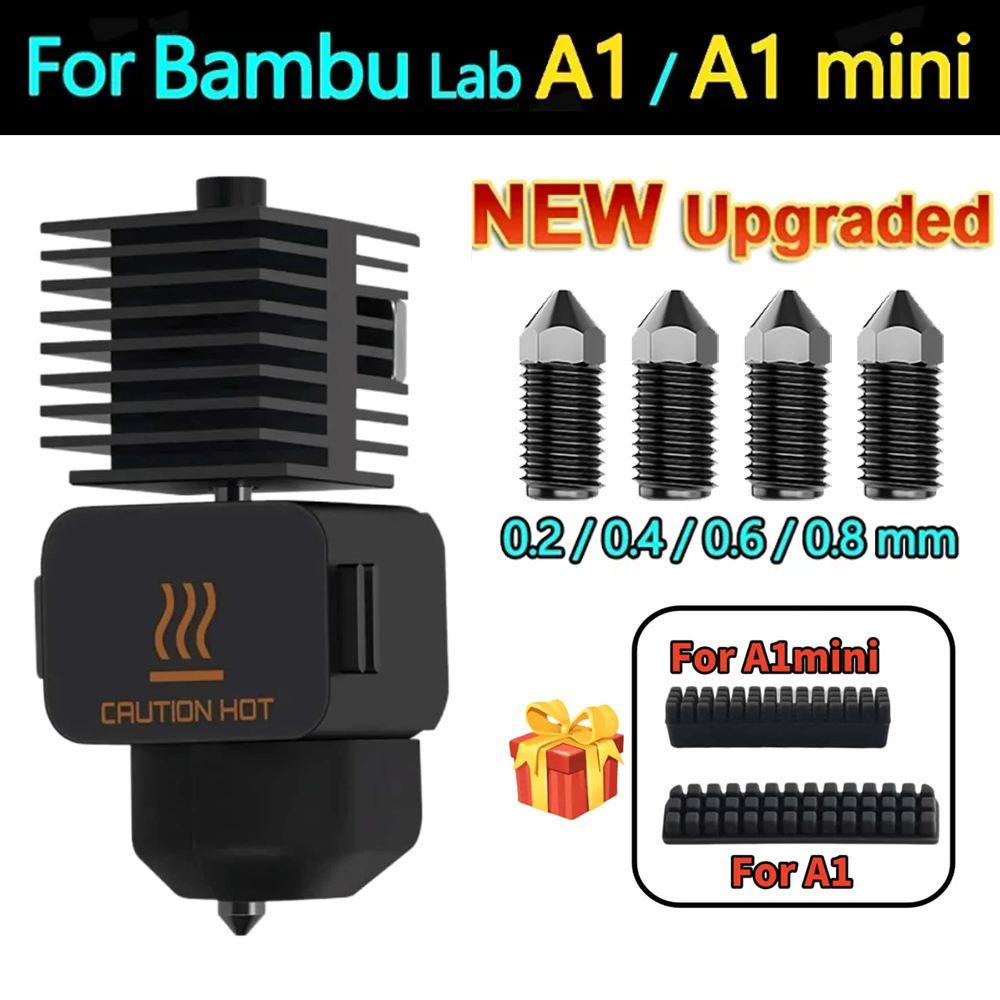 Nozzle 0.4Mm Hardened - Upgrade Hotend Kit for Bambu Lab