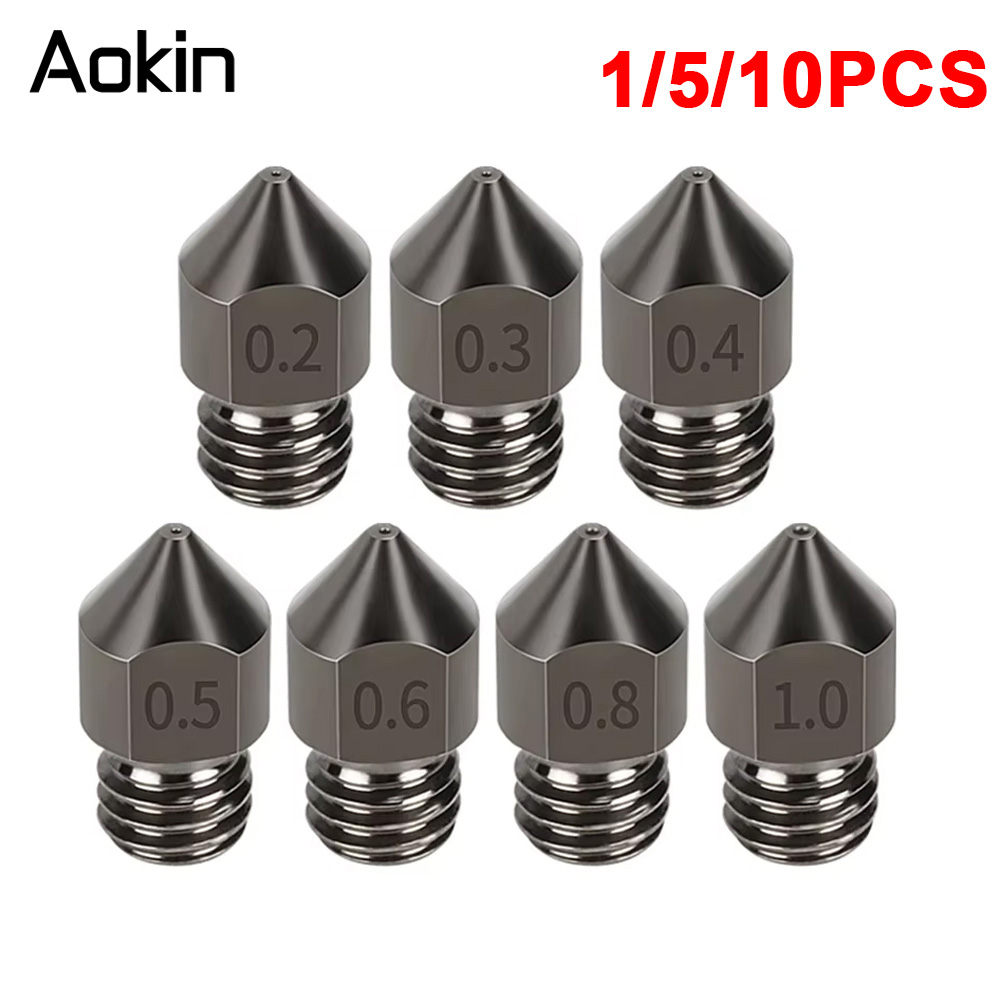 Nozzle 0.4Mm Hardened - 1/5/10PCS MK8 Nozzle Upgrade Harden Steel