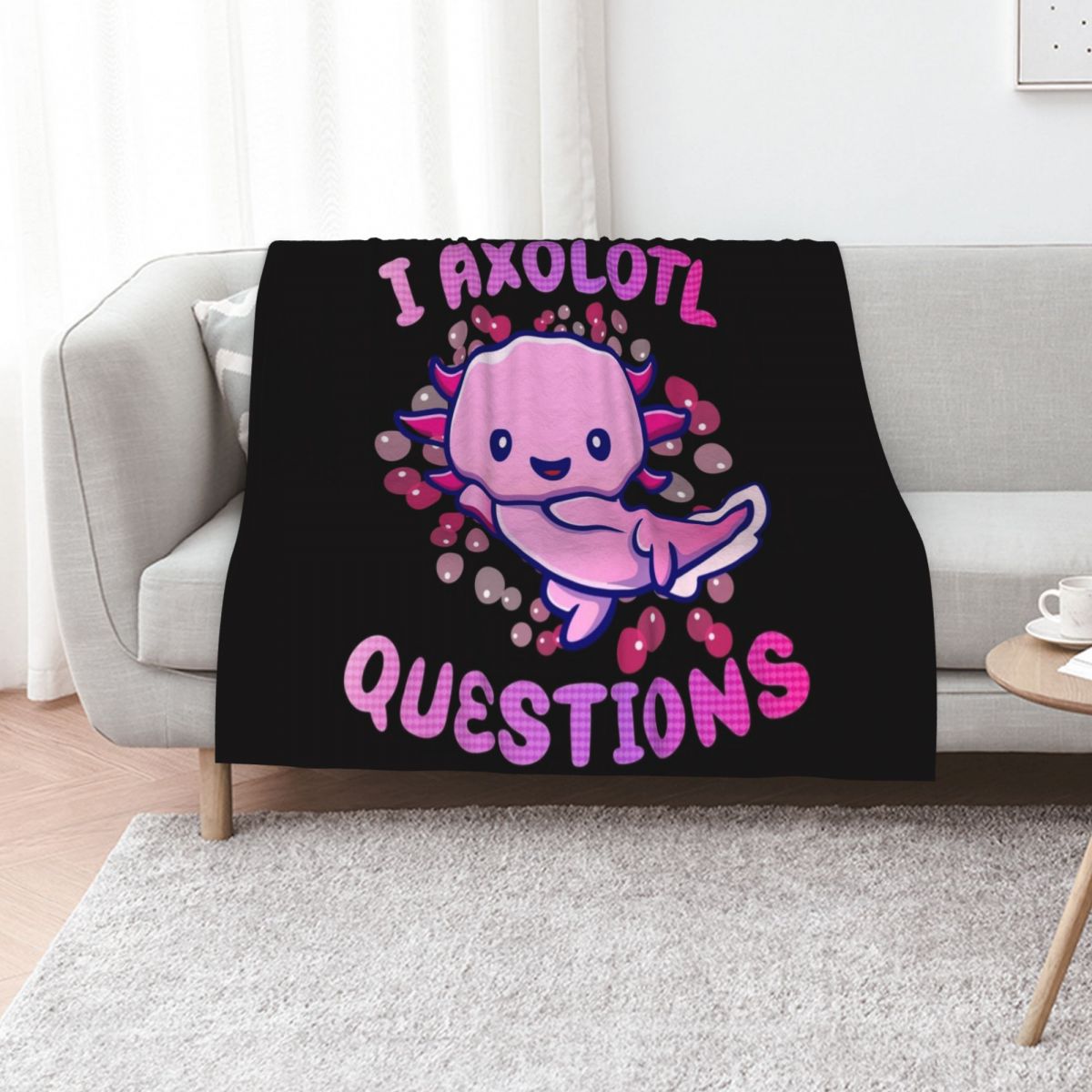 3D Printing Questions - i axolotl questions Throw Blanket Elegant
