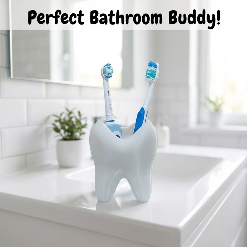 3D Printing Tooth - 3D Printed Tooth Shaped Organizer Holder