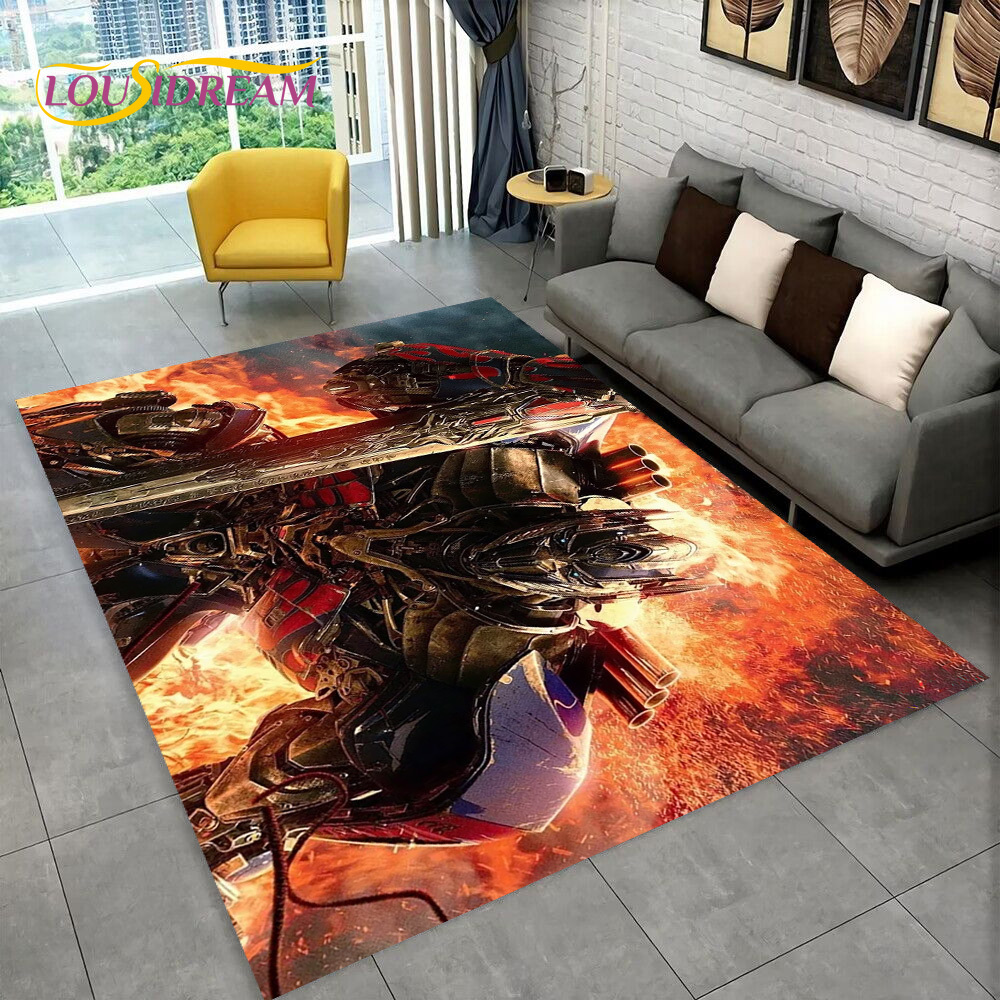 3D Printing Online Service - Cartoon T-Transformers Autobots 3D Rug Carpet