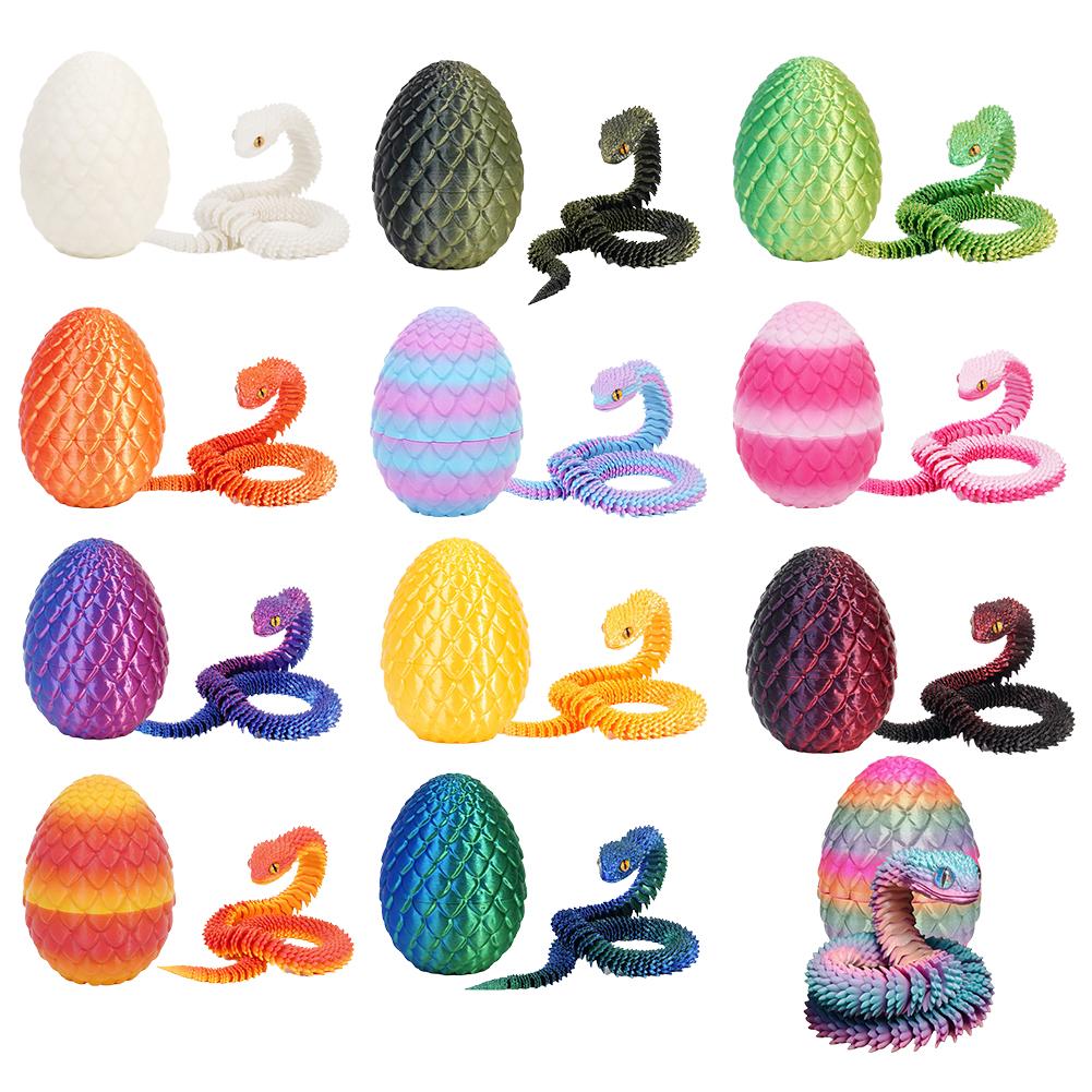 3D Printing Egg - 3D Printed Cool Snake Dragon Egg