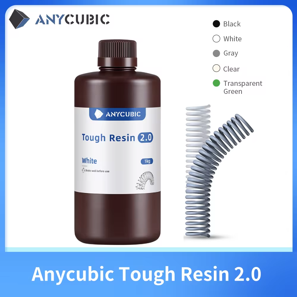 3D Printing Uv Sensitive Resin - Anycubic Flexible Tough Resin 2.0 LCD