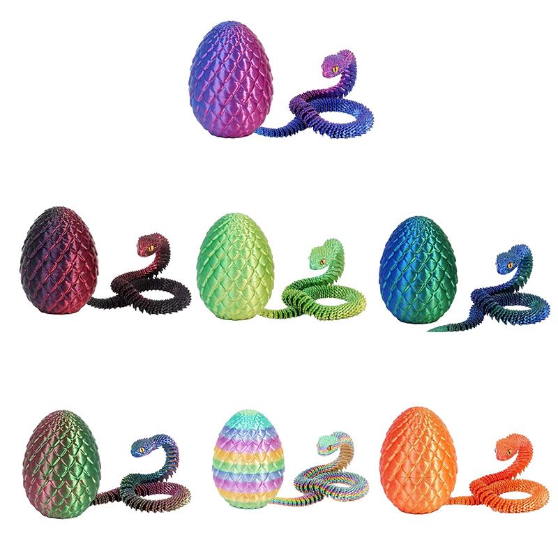 3D Printing Egg - 30cm 3D Printed Snake With 8.5cm