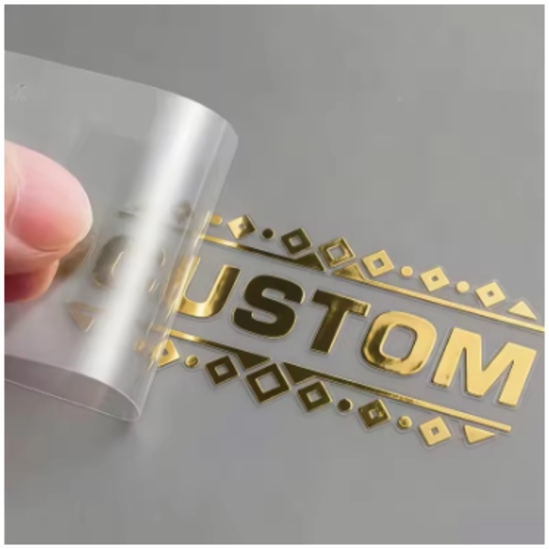 Custom 3D Gold Transfer Sticke - огляд і ціна 3D Printing Logo