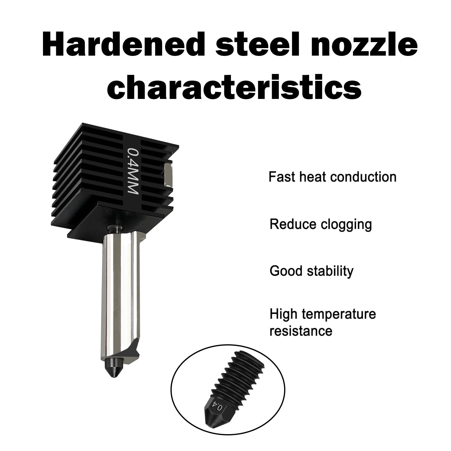 4 Pack A1 Mini/A1 Hotend Print - огляд і ціна Nozzle 0.4Mm Hardened