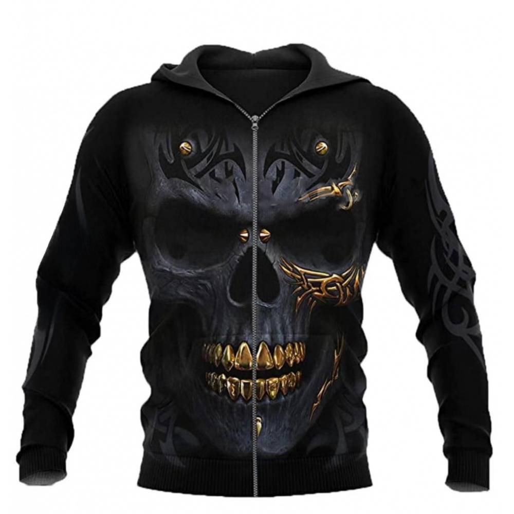 Men's Zipper Hoodie Casual Ope - огляд і ціна 3D Printing Tooth