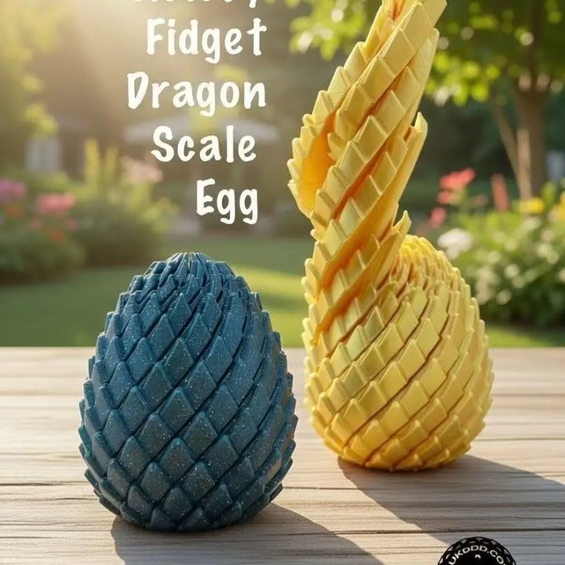 3D Printed Spiral Dragon Egg D - огляд і ціна 3D Printing Egg