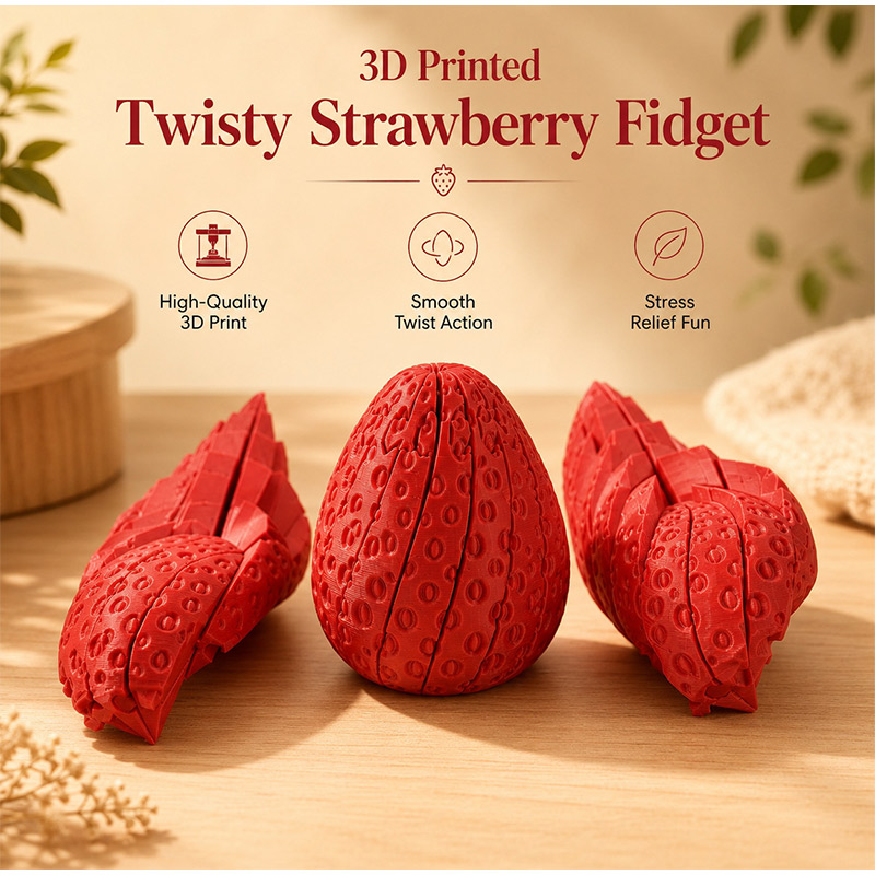Twisted Strawberry Egg 3d Prin - огляд і ціна 3D Printing Egg