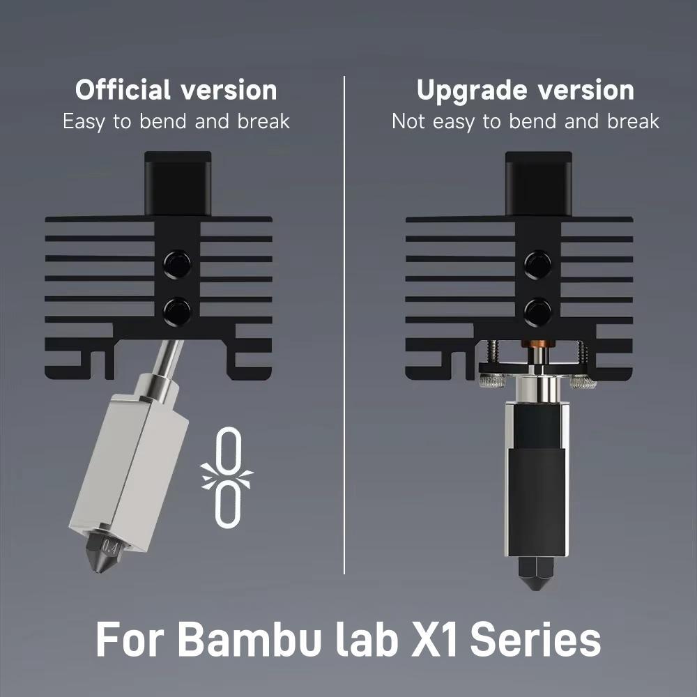 For Bambu Lab X1C P1P P1S Comp - огляд і ціна Nozzle 0.4Mm Hardened