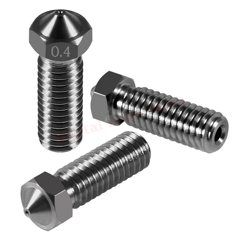 10pcs V6 Hardened Steel Volcan - огляд і ціна Nozzle 0.4Mm Hardened