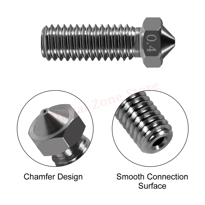 10pcs V6 Hardened Steel Volcan - огляд і ціна Nozzle 0.4Mm Hardened