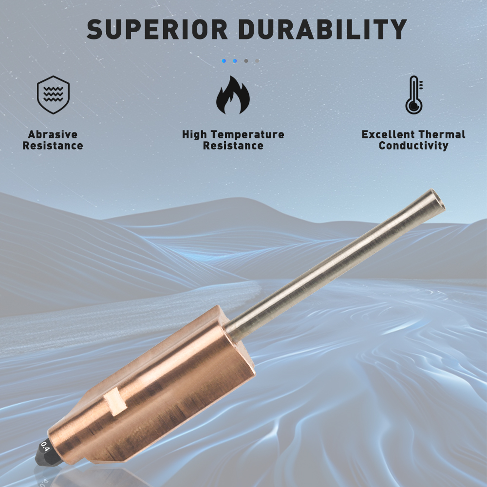For Flashforge AD5X Bimetallic - огляд і ціна Nozzle 0.4Mm Hardened