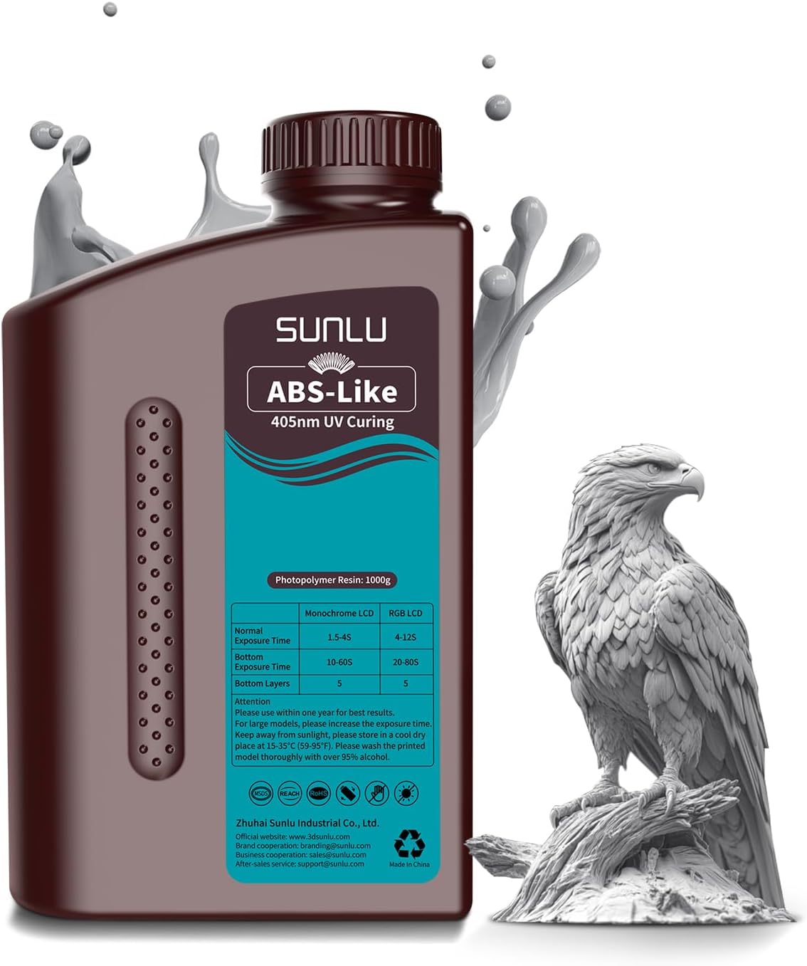 SUNLU ABS Like Resin 405nm 1KG - огляд і ціна 3D Printing Uv Sensitive Resin