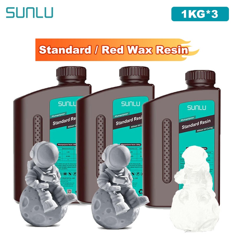 SUNLU 3KG Standard / Red Wax R - огляд і ціна 3D Printing Uv Sensitive Resin