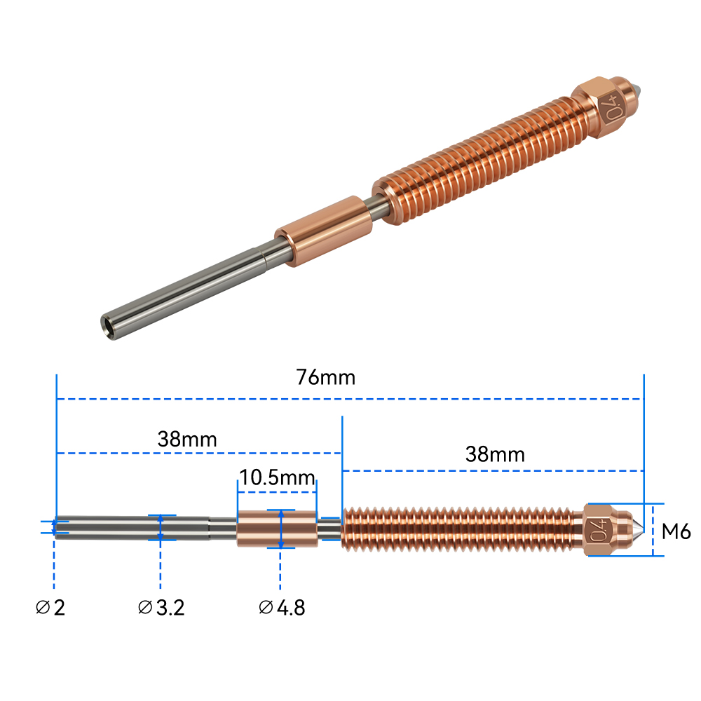 Unicorn Hardened Steel Nozzle  - огляд і ціна Nozzle 0.4Mm Hardened