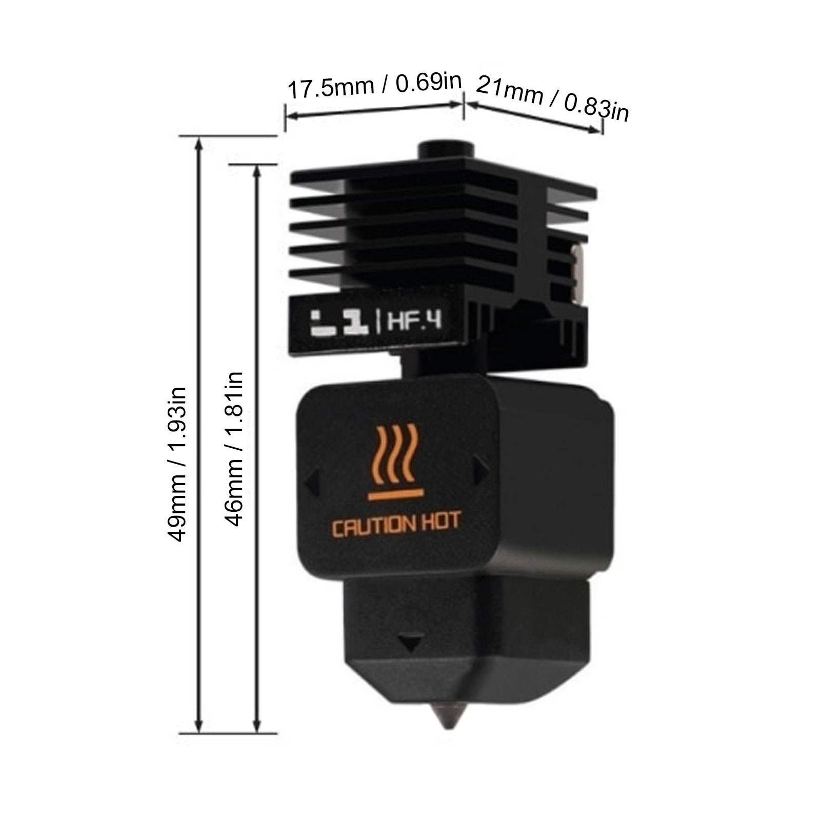 E5 High Flow Hotend Replacemen - огляд і ціна Nozzle 0.4Mm Hardened