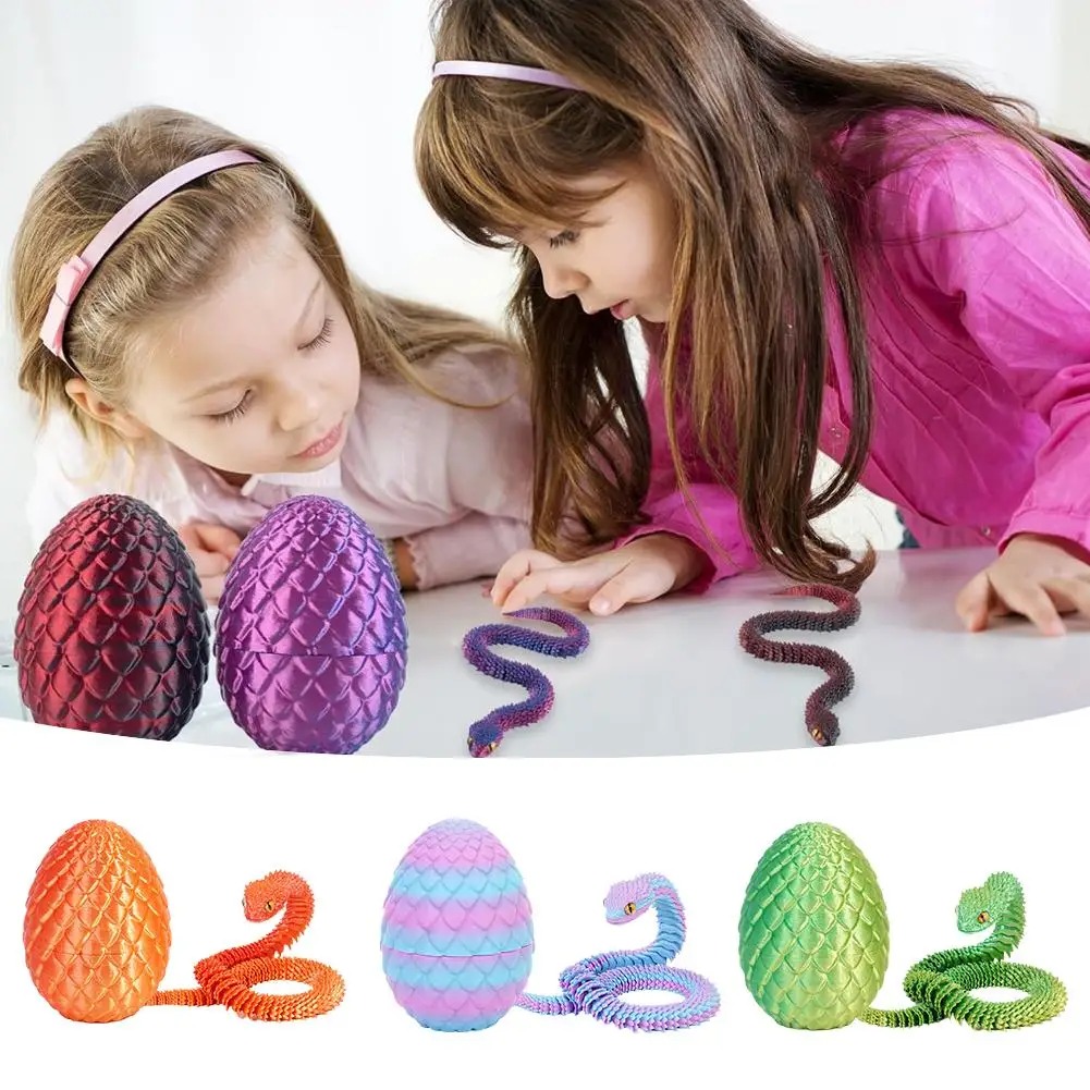 3D Printed Cool Snake Dragon E - огляд і ціна 3D Printing Egg