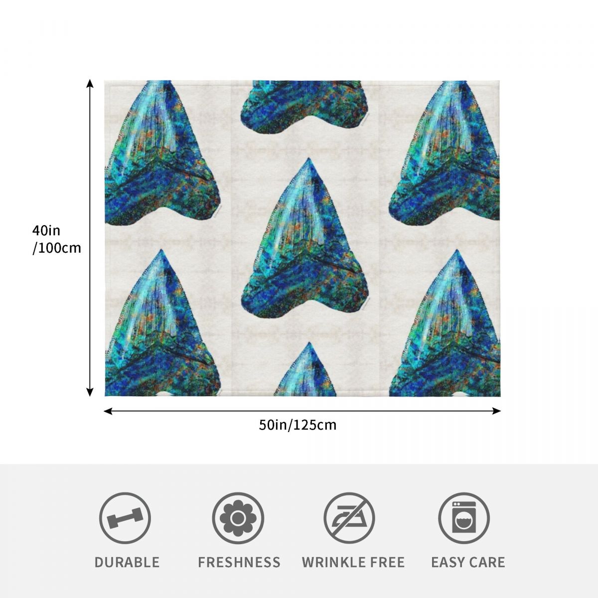 Blue Shark Tooth Art by Sharon - огляд і ціна 3D Printing Tooth