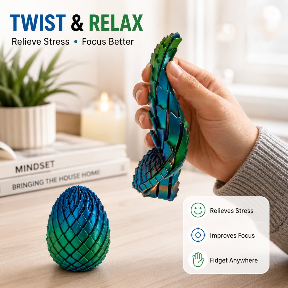 3D Printed 7.5/5.5CM Twisted D - огляд і ціна 3D Printing Egg