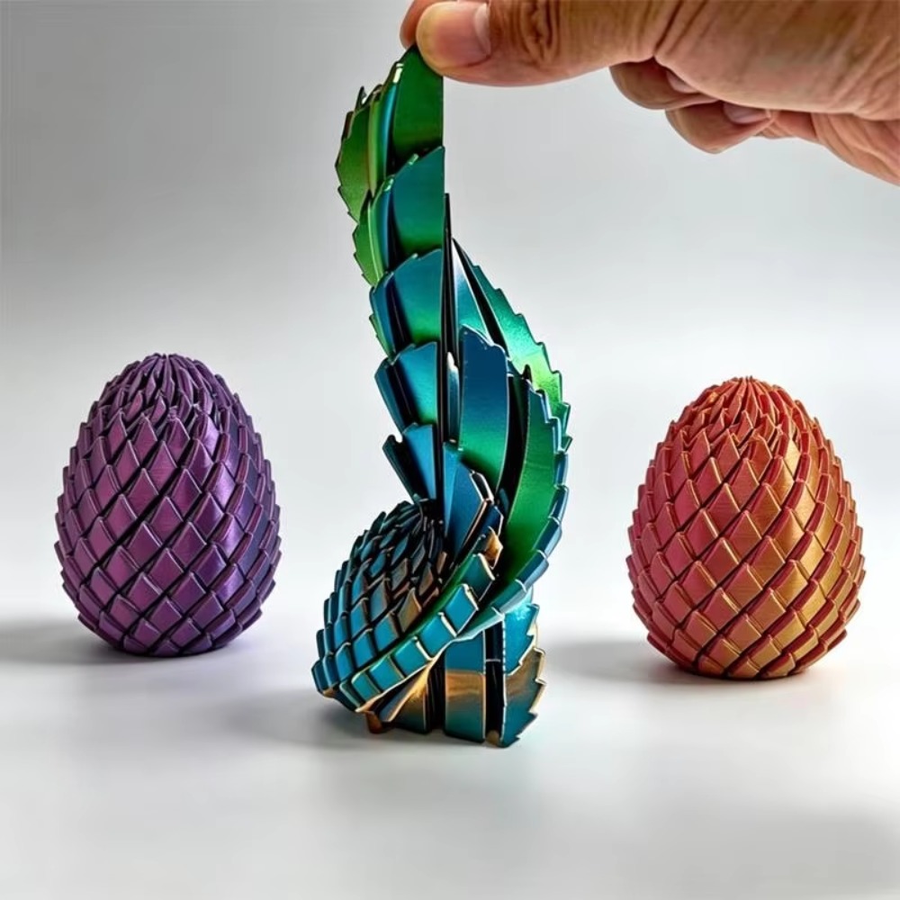 3D Printed 7.5/5.5CM Twisted D - огляд і ціна 3D Printing Egg