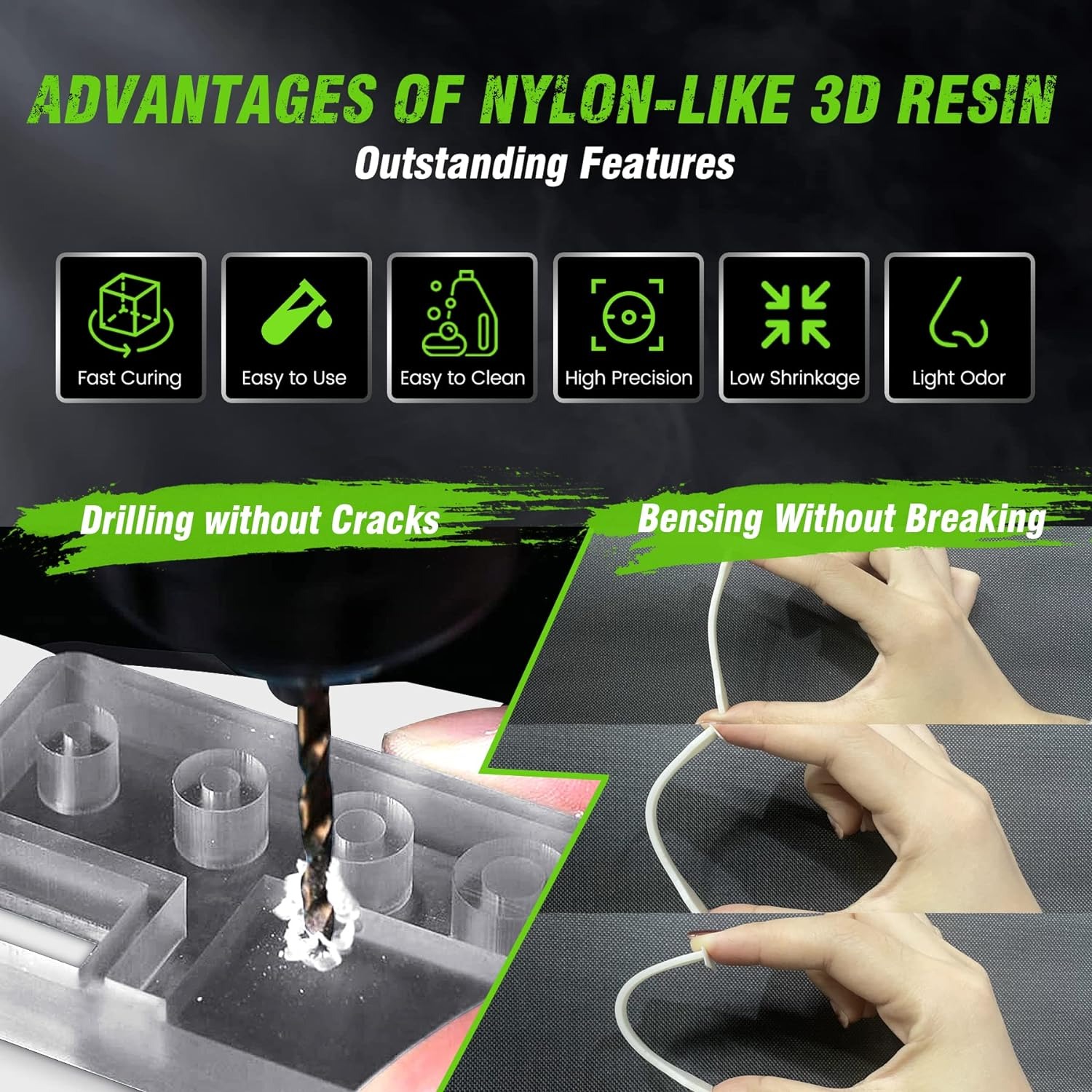 SUNLU 3KG ABS-Like/ Standard / - огляд і ціна 3D Printing Uv Sensitive Resin