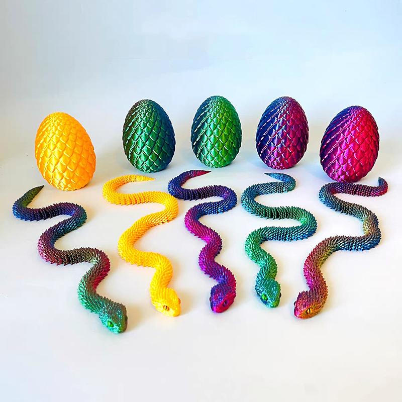 30cm 3D Printed Snake With 8.5 - огляд і ціна 3D Printing Egg