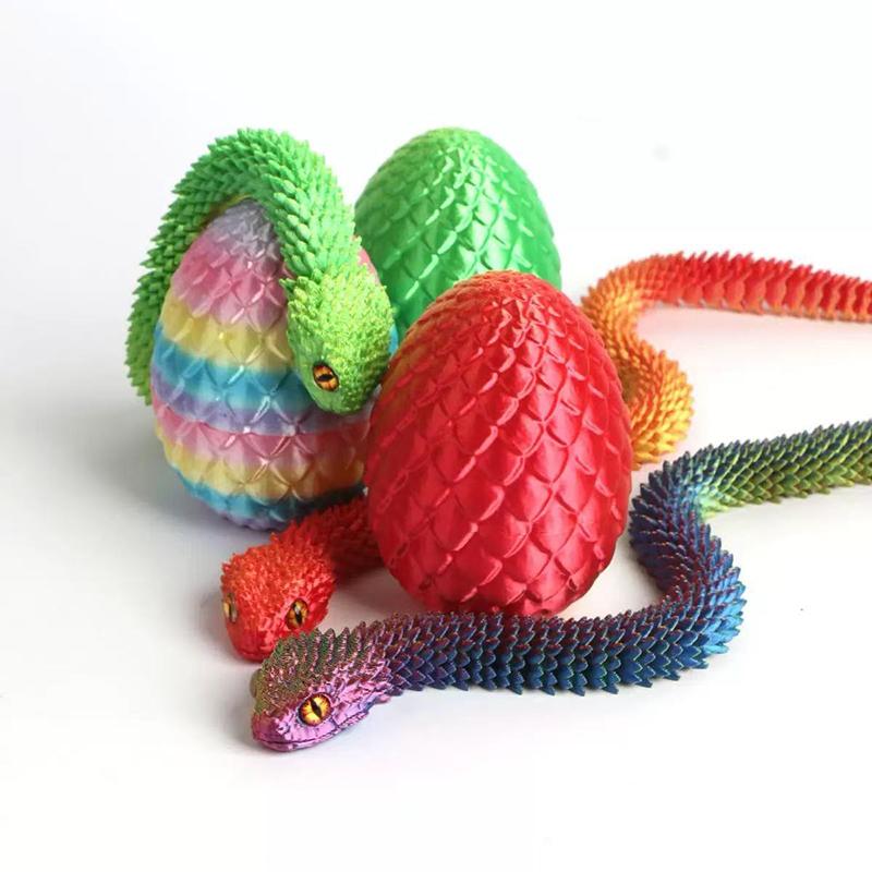 30cm 3D Printed Snake With 8.5 - огляд і ціна 3D Printing Egg